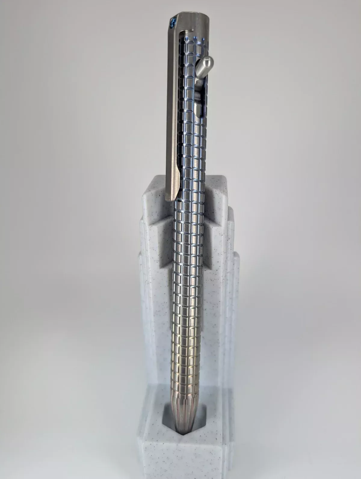 Magnus Clickshift "Grinder" Rainbow Titanium Ballpoint Pen