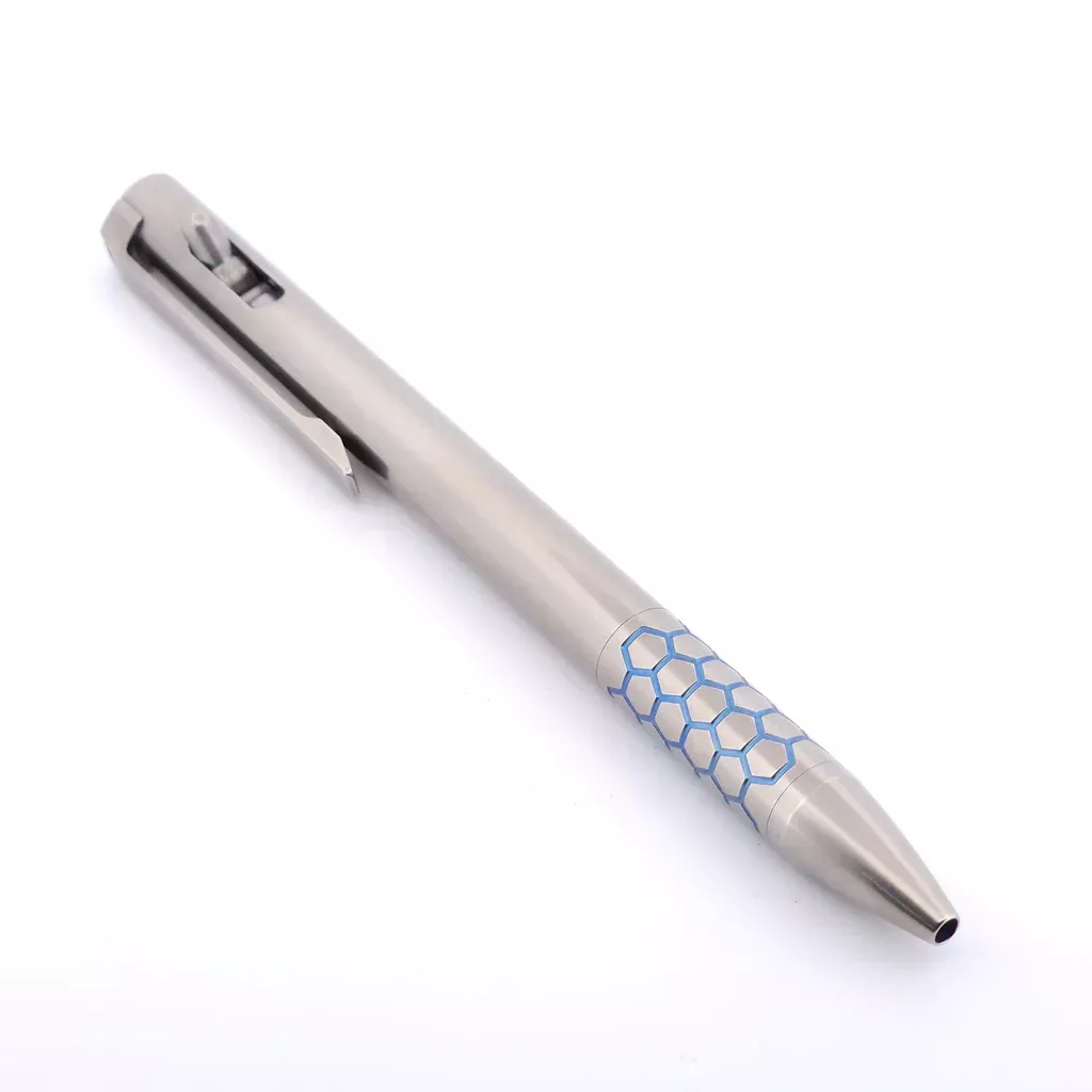 Magnus Clickshift Titanium "Hex" Section Ballpoint Pen