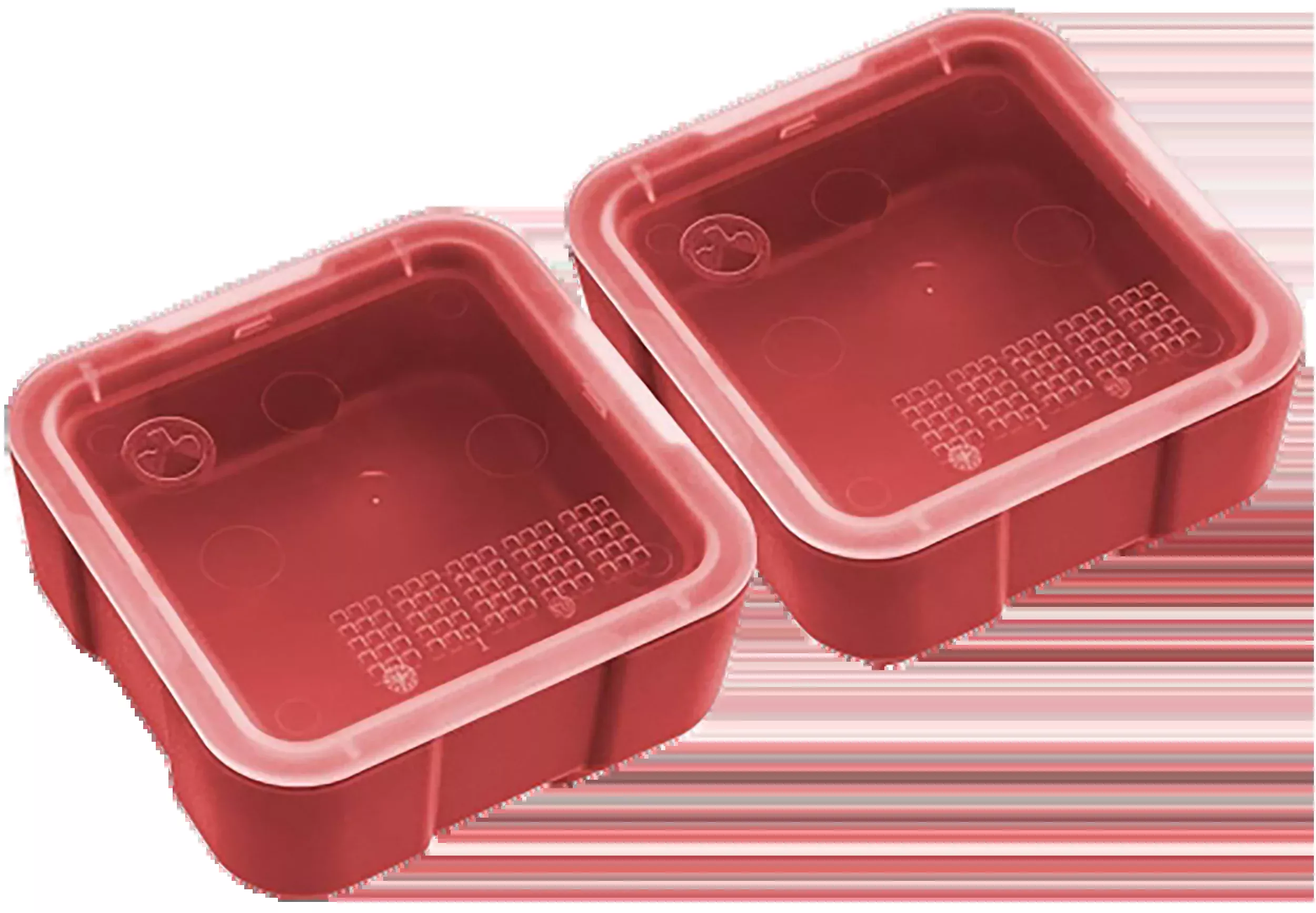 Magpul DAKA Storage Bins Red Polymer with Transparent Lids, 2×2 Pair for DAKA GRID – MAG1390RED