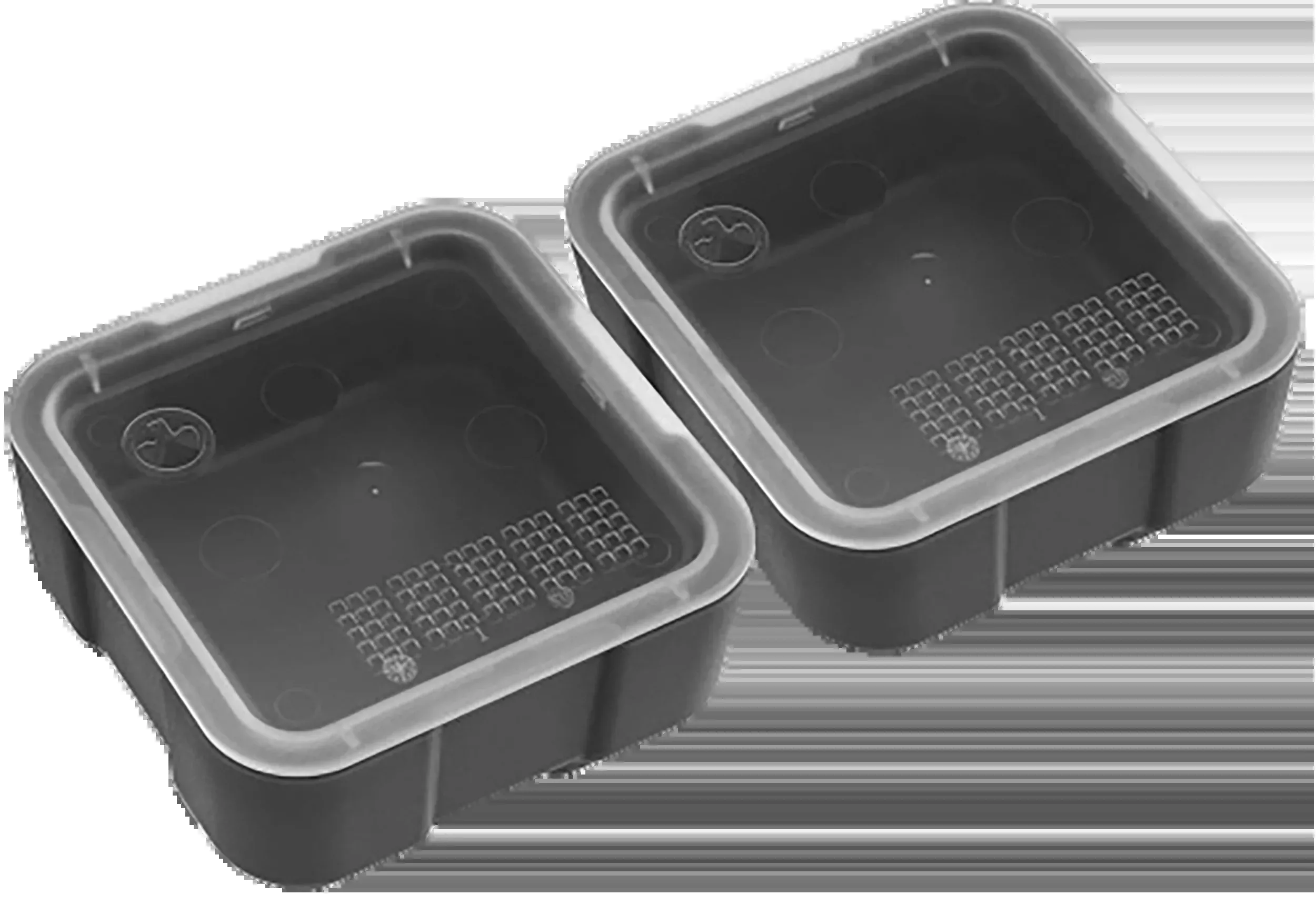 MAGPUL INDUSTRIES CORP DAKA Storage Bin, Black Polymer, Set of Two 2×2 Bins with Clear Lids – MAG1390BLK