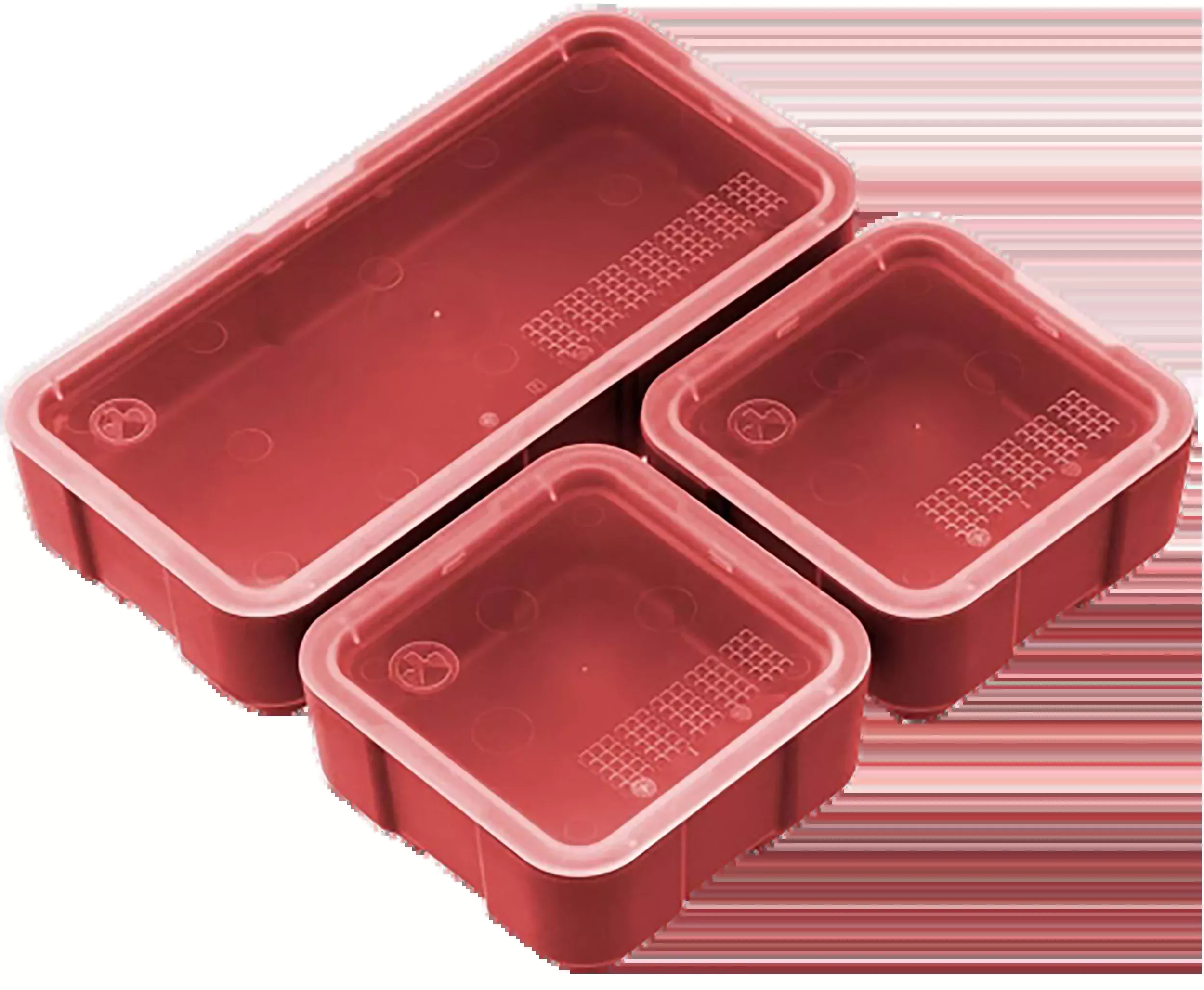 MAGPUL INDUSTRIES CORP DAKA Storage Bin Set, Red Polymer 2×2 & 2×4 for DAKA GRID Organizer, MAG1389RED