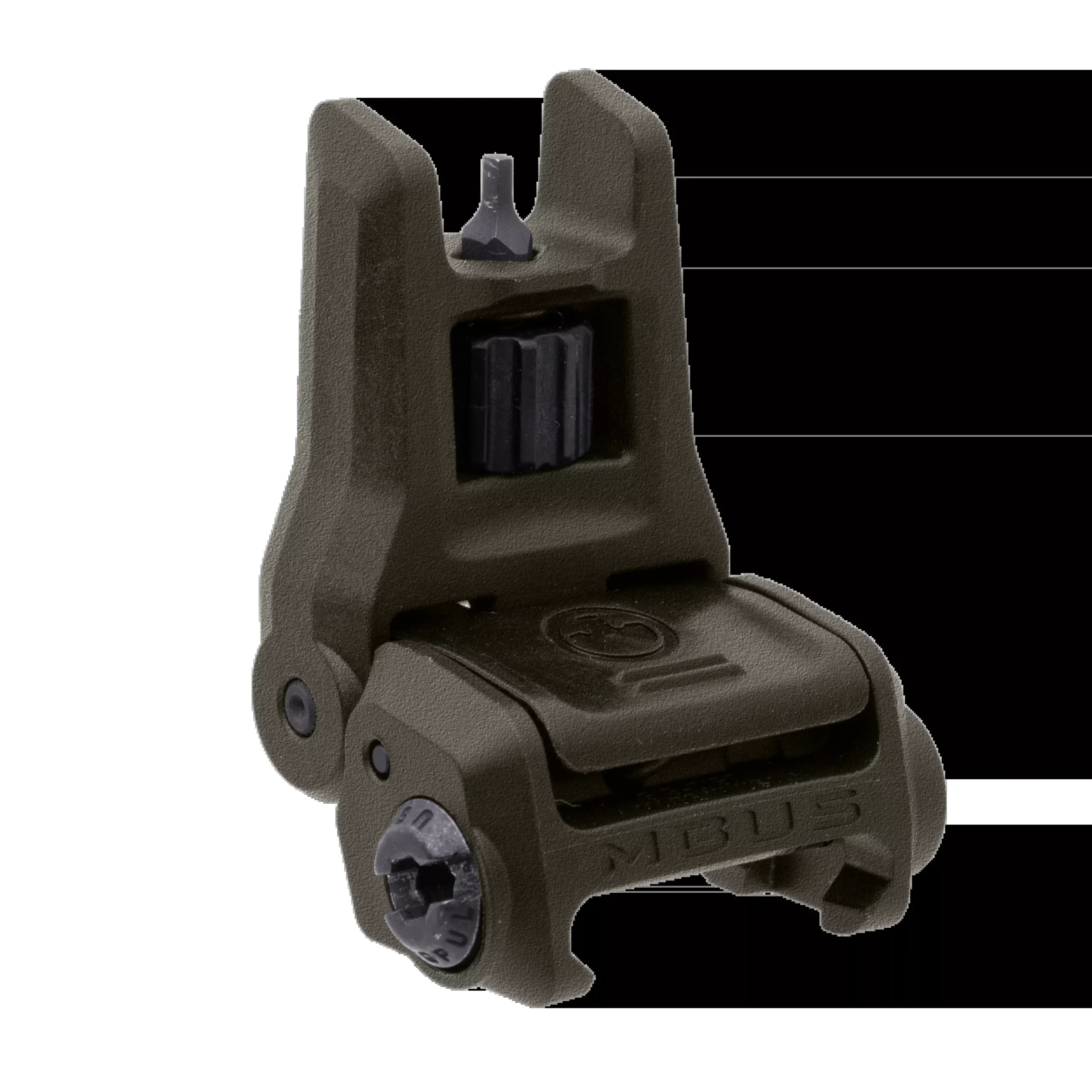 Magpul Industries Corp MBUS 3 Front Sight, Flip-Up AR Height, OD Green, Tool-less Elevation MAG1166ODG