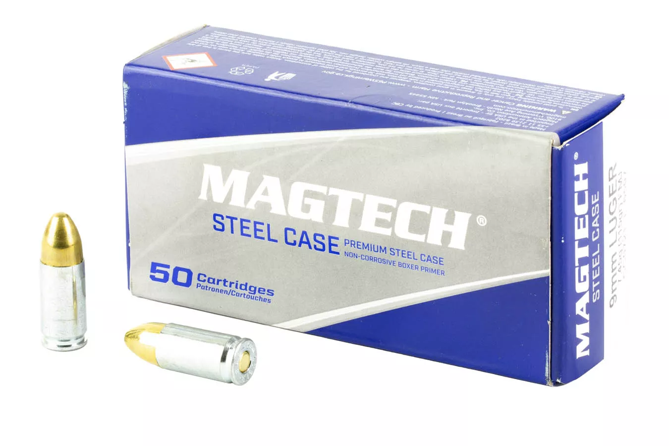 Magtech  9mm Luger 115 gr Steel Case FMJ Target 50/Box