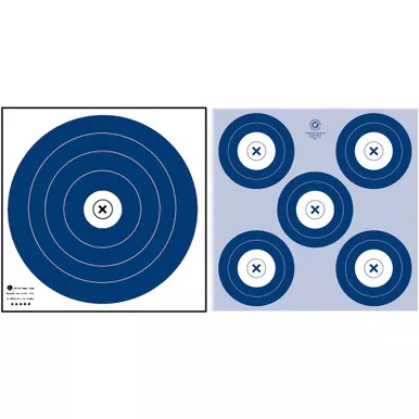 Maple Nfaa Dual 1-spot/5-spot Target 25 Pk.