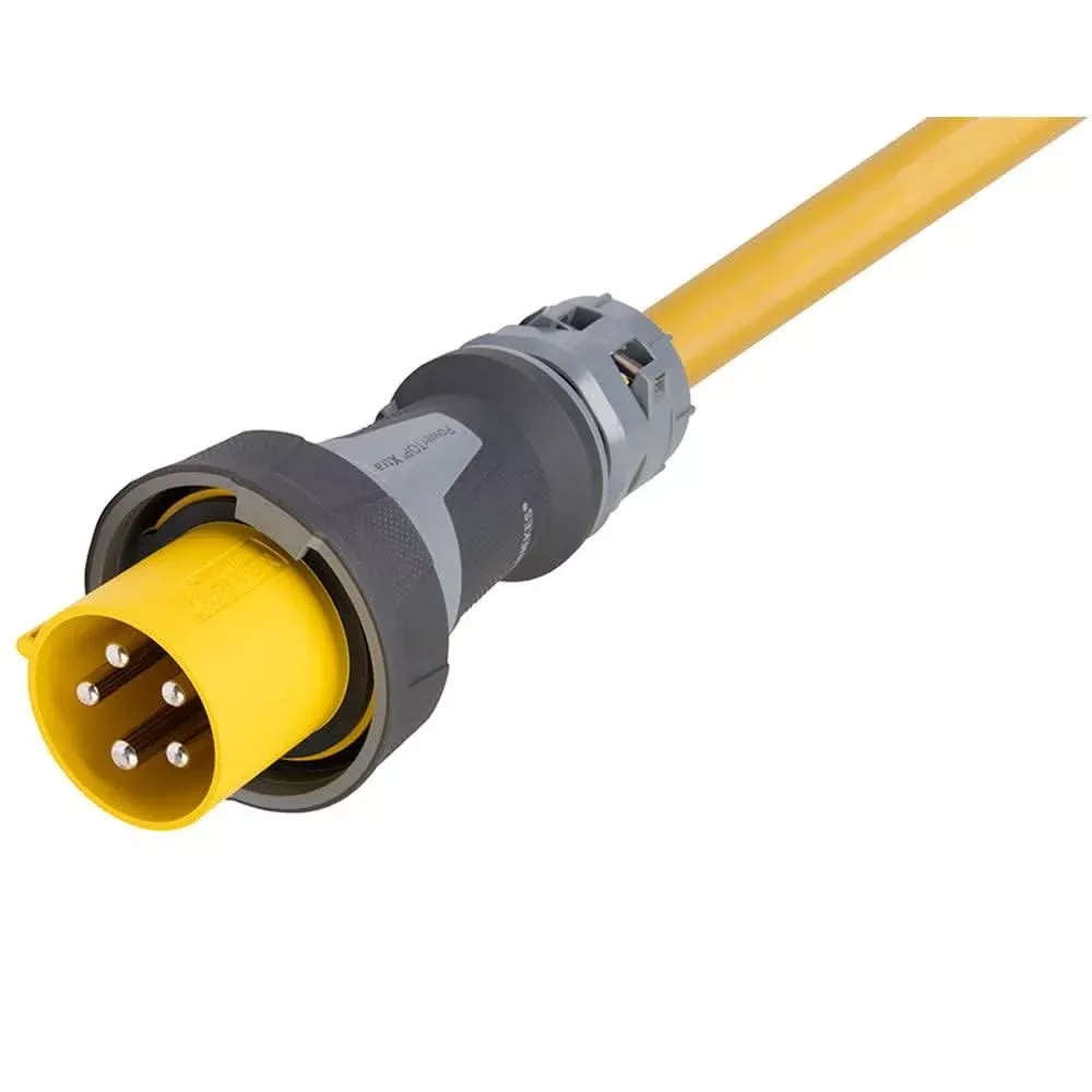Marinco 100 Amp 120/208V 4-Pole, 5-Wire Shore Power Cable - No Neutral Wire - One-Ended Male Only Cord - Blunt Cut - 100' - CW100IT5