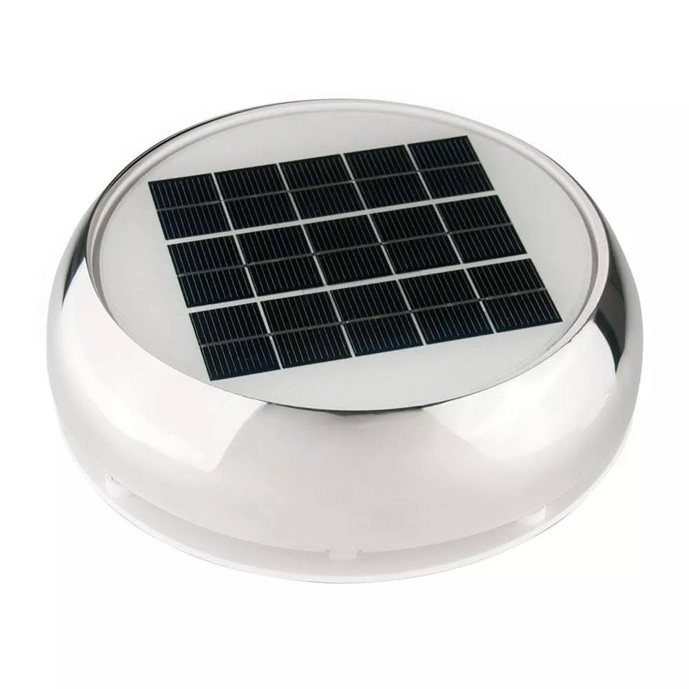 Marinco 4" Day/Night Solar Vent - Stainless Steel - N20804S
