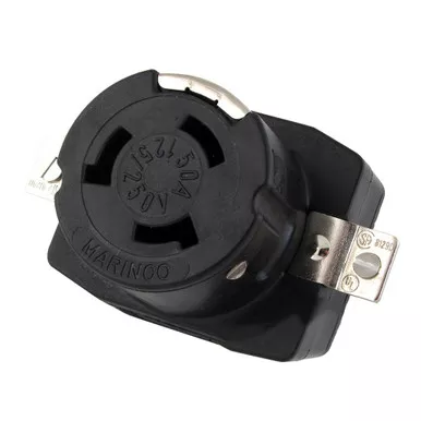 Marinco 50-Amp Wire Dockside Shore Power Receptacle