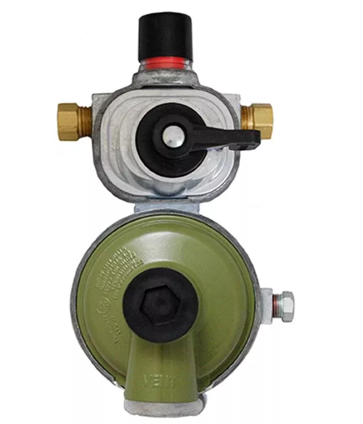 Marshall Excelsior 2 Stage High Capacity Excela-Flo Auto Change Over Regulator, 1/4'' INV x 3/8'' FPT• MEGR-253H