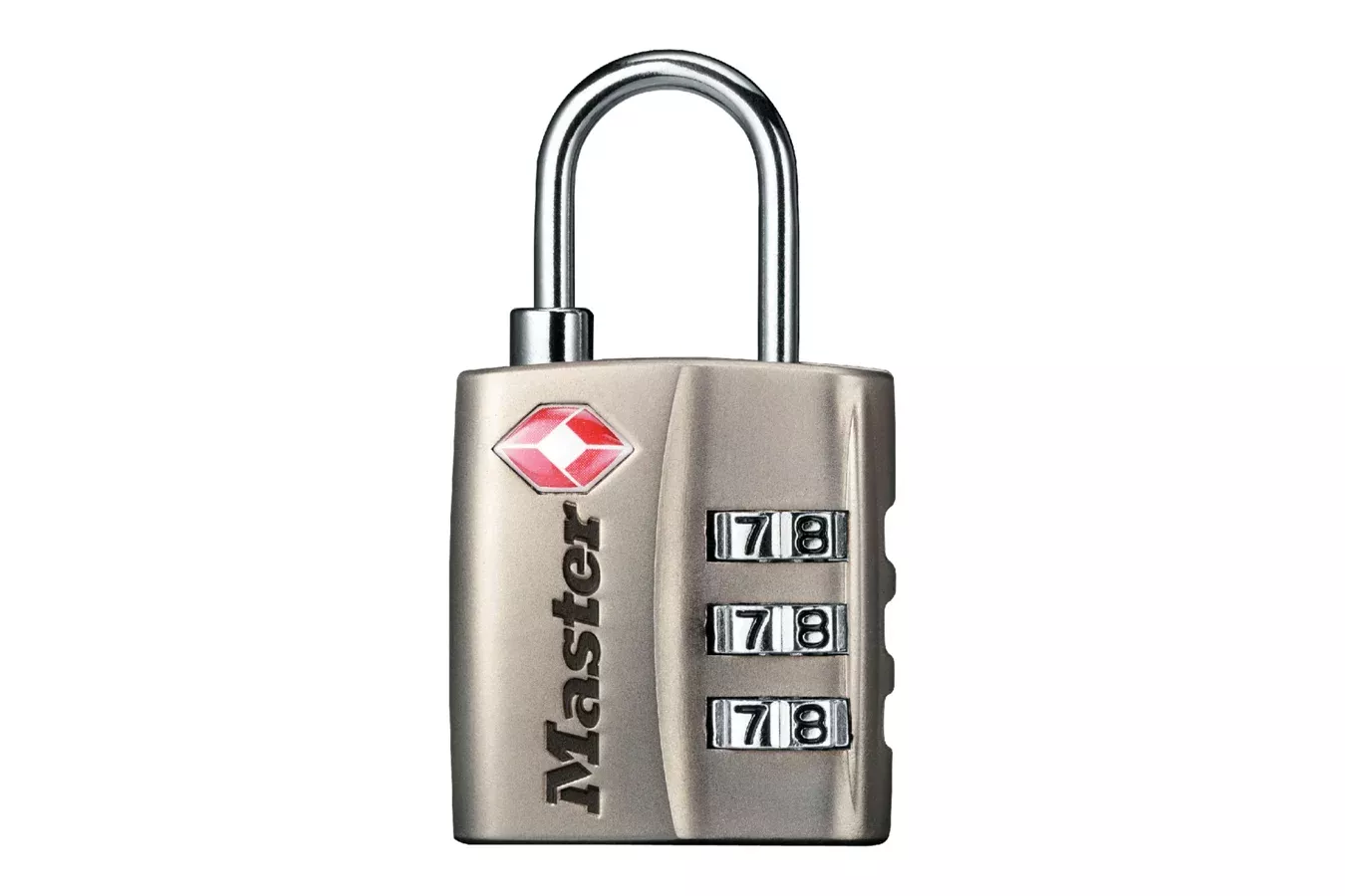 Master Lock Combination Lock Resettable Open With Combination Nickel Steel