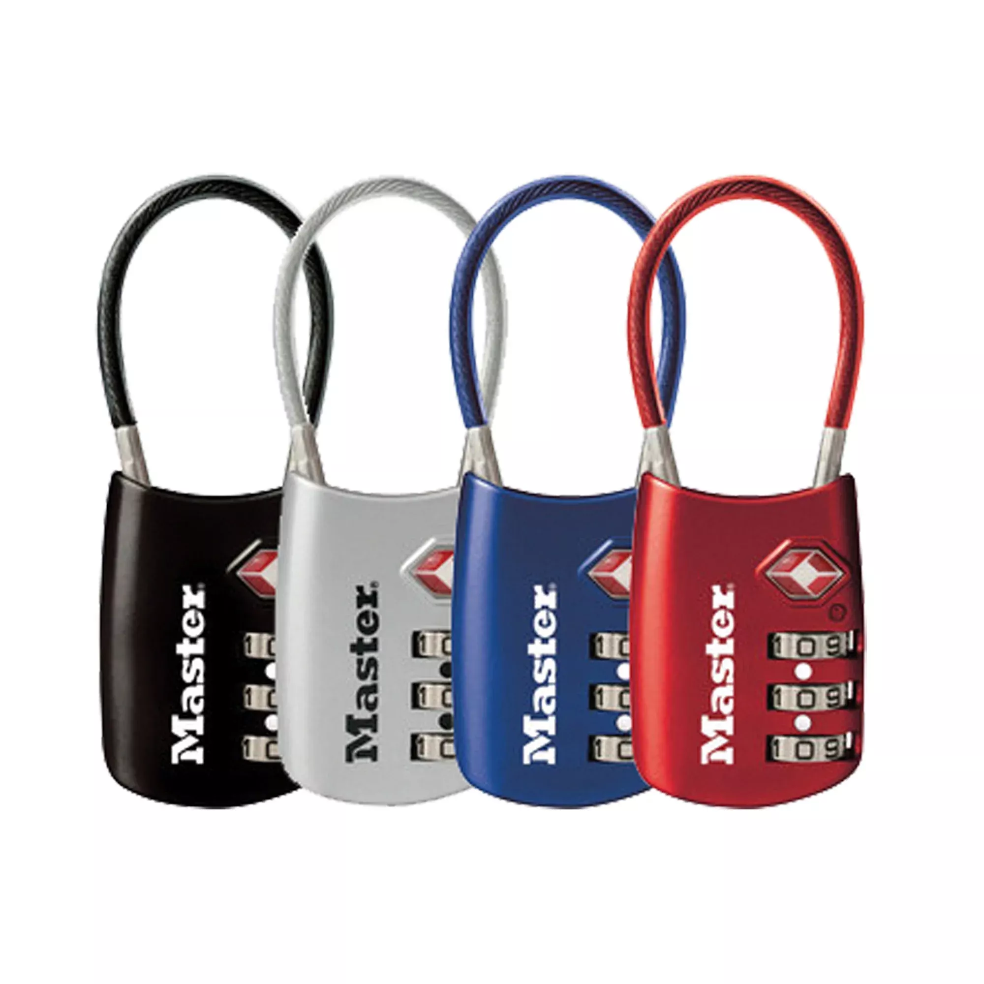 Master Lock Set-Your-Own Combination TSA-Accepted Luggage Lock with Flexible Cable, 4688D