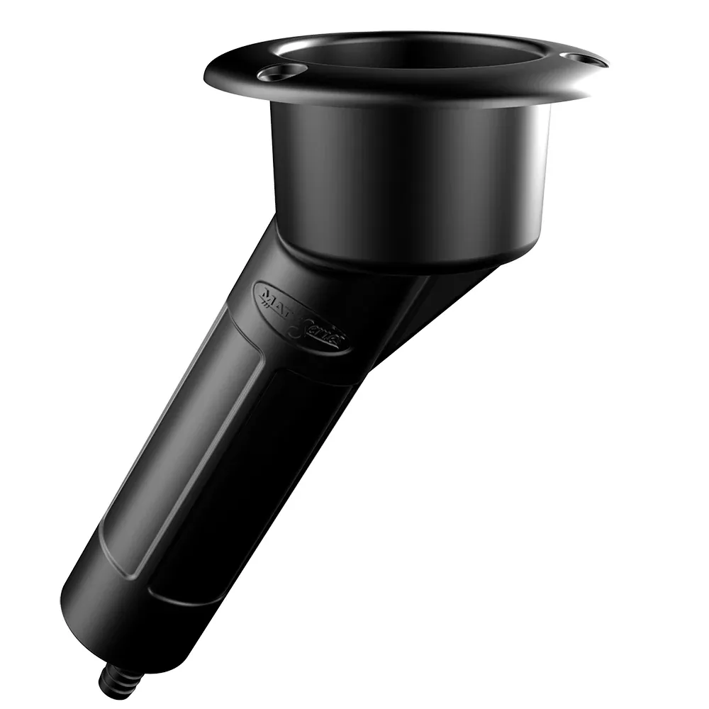 Mate Series Plastic 30 RodCup Holder – Drain – Round Top – Black [P1030DB]