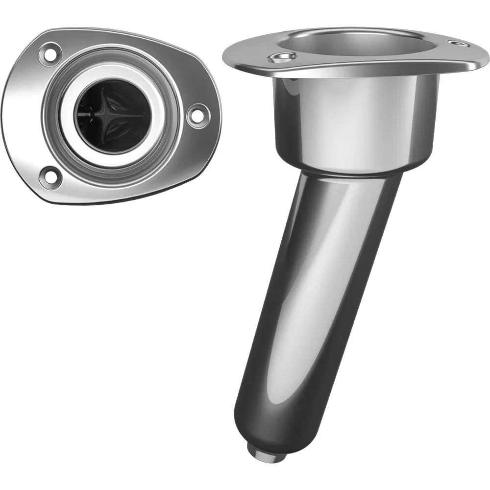 Mate Series Stainless Steel 15 RodCup Holder – Drain – Oval Top [C2015D]