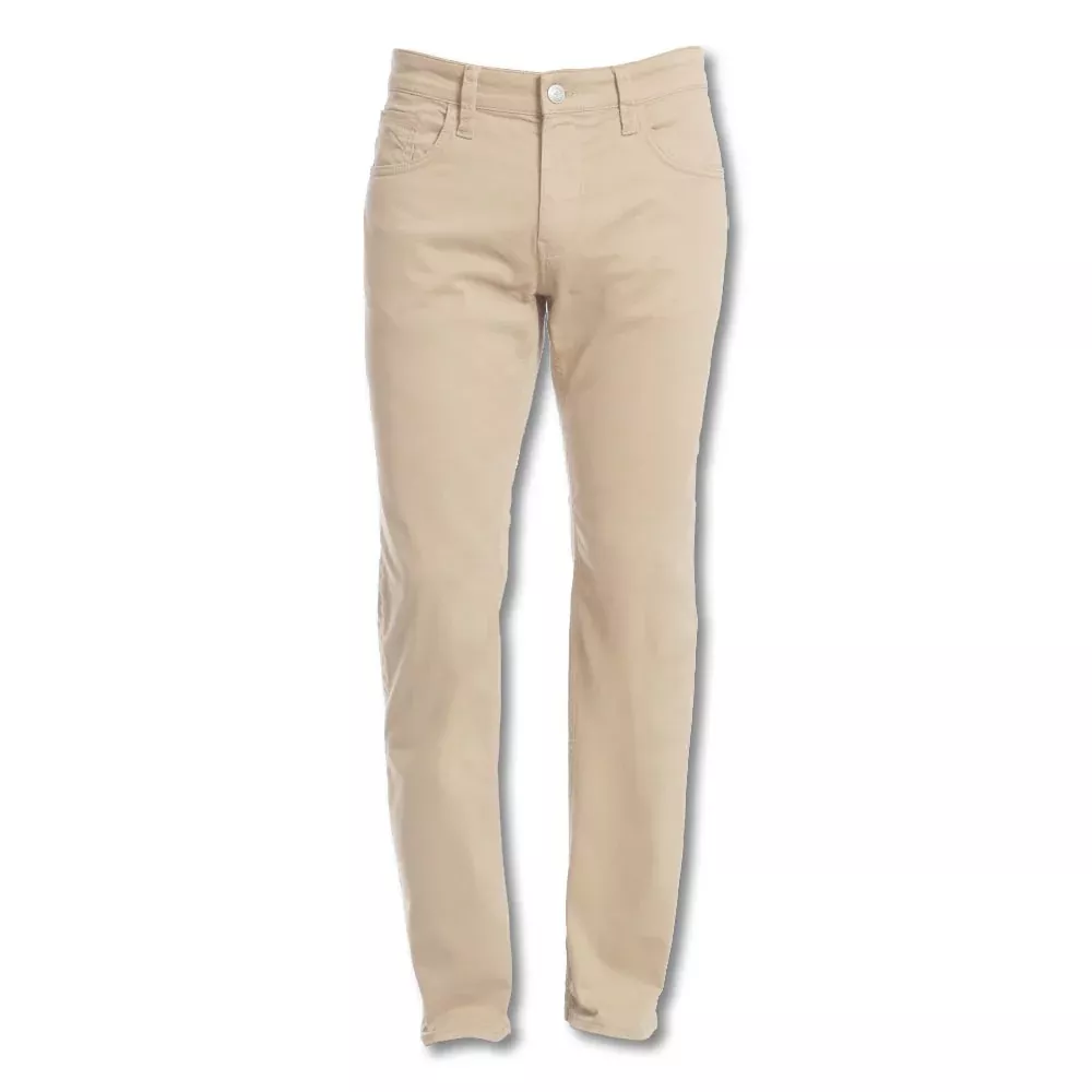 Mavi Men's Beige Matt Twill Stretch Jeans