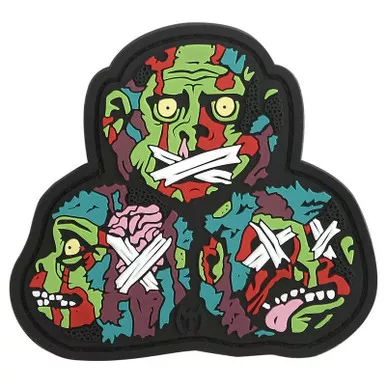 Maxpedition MONOC 3 Wise Monkeys Morale Patch - 3.00" x 2.75"