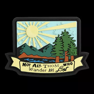 Maxpedition "Not all those who wander are lost" Colour Morale Patch