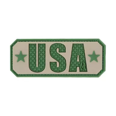 Maxpedition PVCPATCH-USATA USA Morale Patch - Arid - 2.50" x 1.00"