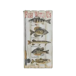 MayRich Company Lake "Fish With Us" Sign
