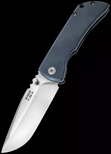 McNees PM Mac 2 Atomic Blue Satin Folding Knife
