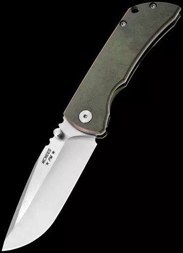 McNees PM Mac 2 Atomic Green Bronze Satin Folding Knife