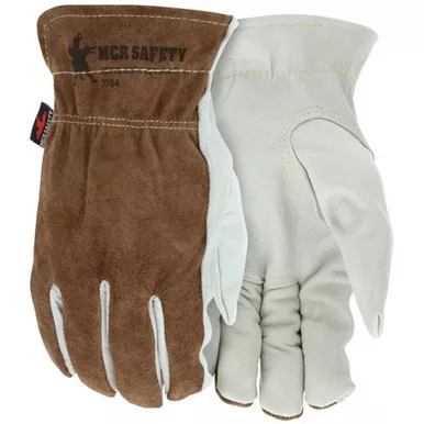 MCR Safety 3204K Select Grade Cow Grain Leather, Kevlar Lined Drivers Work Gloves