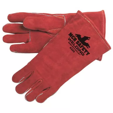MCR Safety 4320 Premium Select Shoulder Leather, Kevlar Sewn Welding Work Gloves