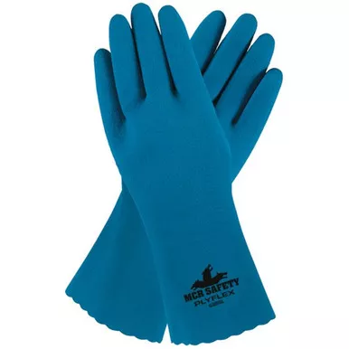 MCR Safety 6885 PlyFlex™ 12" Fully Textured Rubber Coated, Interlock Lining, ActiFresh Treated Work Gloves
