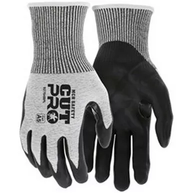MCR Safety 92754BP Cut Pro 13 Gauge HyperMax™ Shell, Bi-Polymer Coated Palm & Fingertips, Cut Resistant Work Gloves w/ Reinforced Thumb Crotch