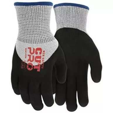 MCR Safety 92901KD Cut Pro 13 Gauge HyperMax™ Shell, Nitrile Foam Dipped Palm & Over the Knuckle, Insulated Acrylic Lined, Cut, Abrasion & Puncture Resistant Work Gloves