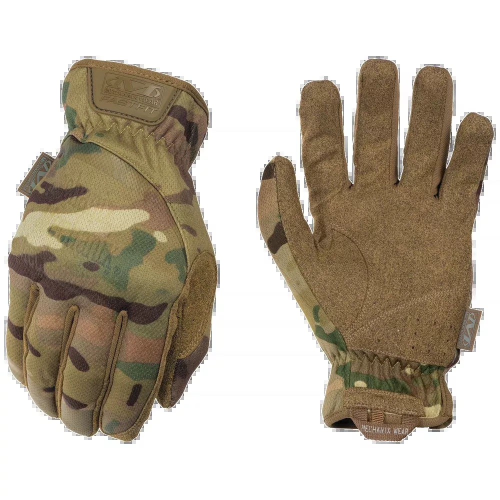 Mechanix Wear FastFit Tactical Gloves, MultiCam, Medium, Touchscreen Synthetic Leather – FFTAB78009