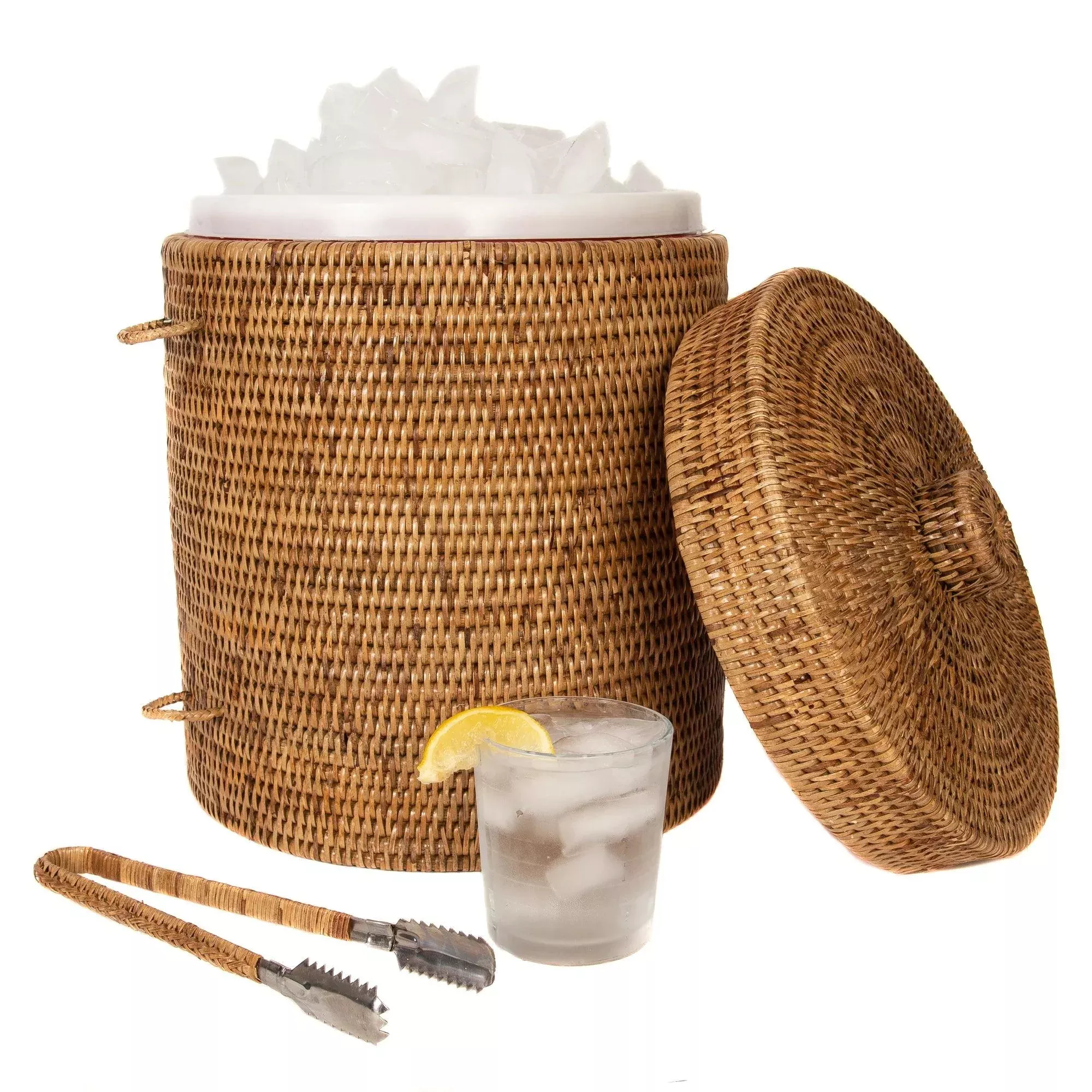 Medium Ice Bucket w/ Tongs