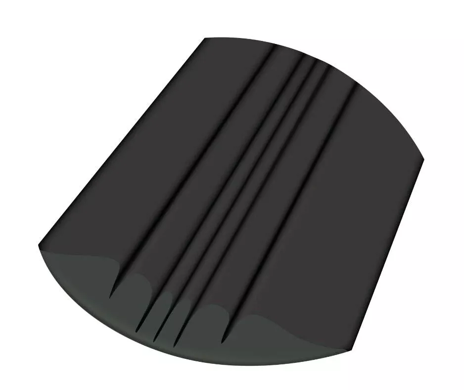 Megaware Keelguard 5′ L Black Keel Protector• 20205