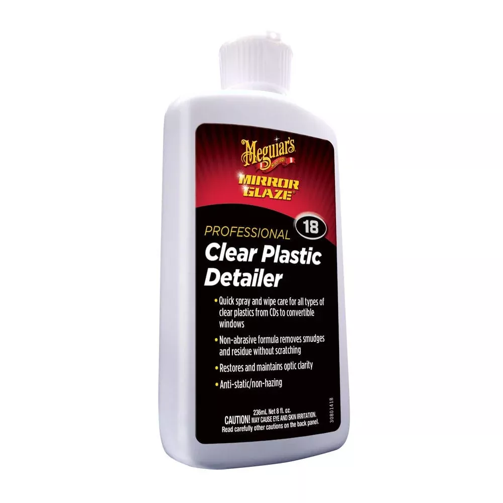 Meguiar’s #18 Mirror Glaze Clear Plastic Detailer – 8oz