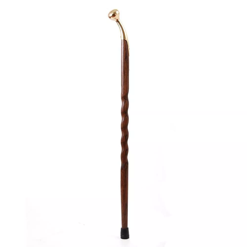 Men's 37" Twisted Oak Hame Top Cane Brown