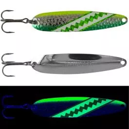 Michigan Stinger Standard Spoon - 3-3/4" - Green Dolphin - Silver Back