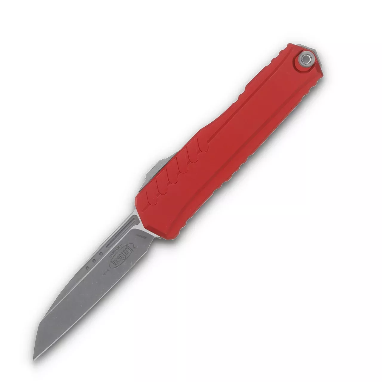 Microtech Cypher II S/E Red Apocalyptic Out the Front Knife