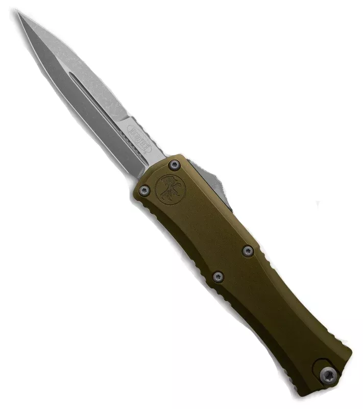 Microtech Hera II Mini Bayonet OD Green Apocalyptic Out the Front Knife