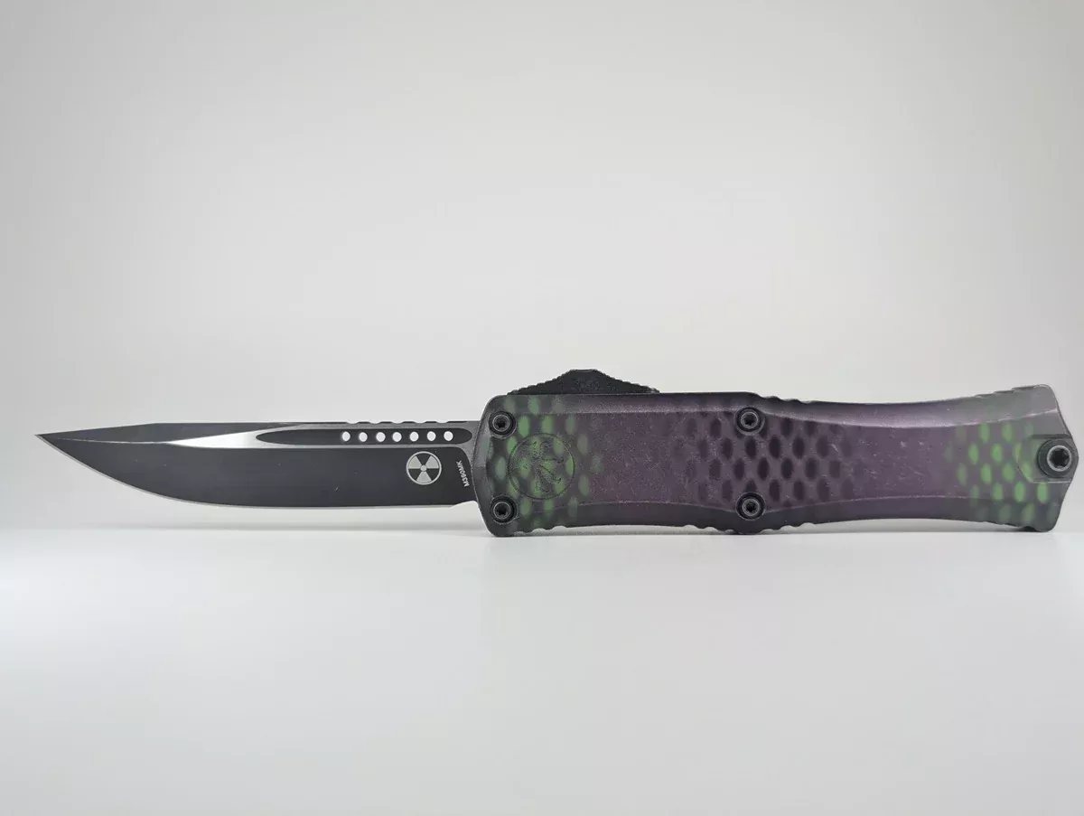 Microtech Hera II Mini S/E Signature Series Purple X-51 Out the Front Knife