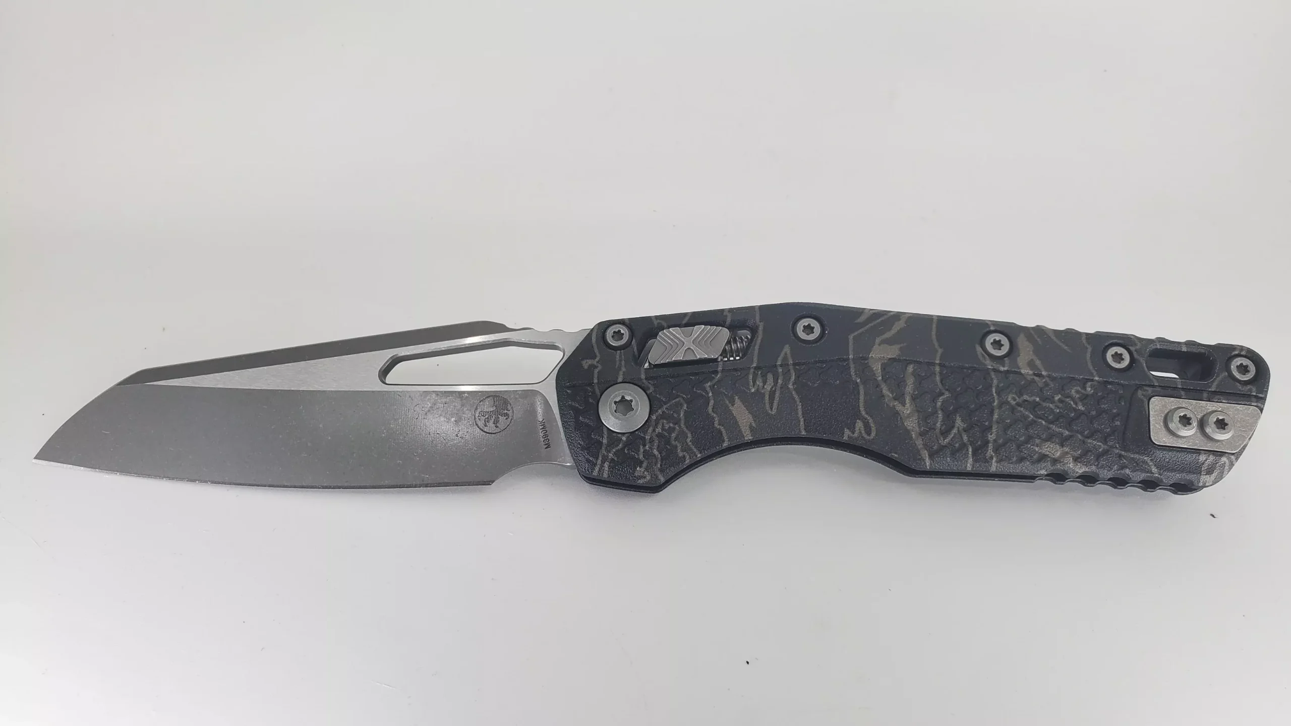 Microtech MSI S/E Tri-Grip Polymer Tiger Stripe Camo Apocalyptic Folding Knife