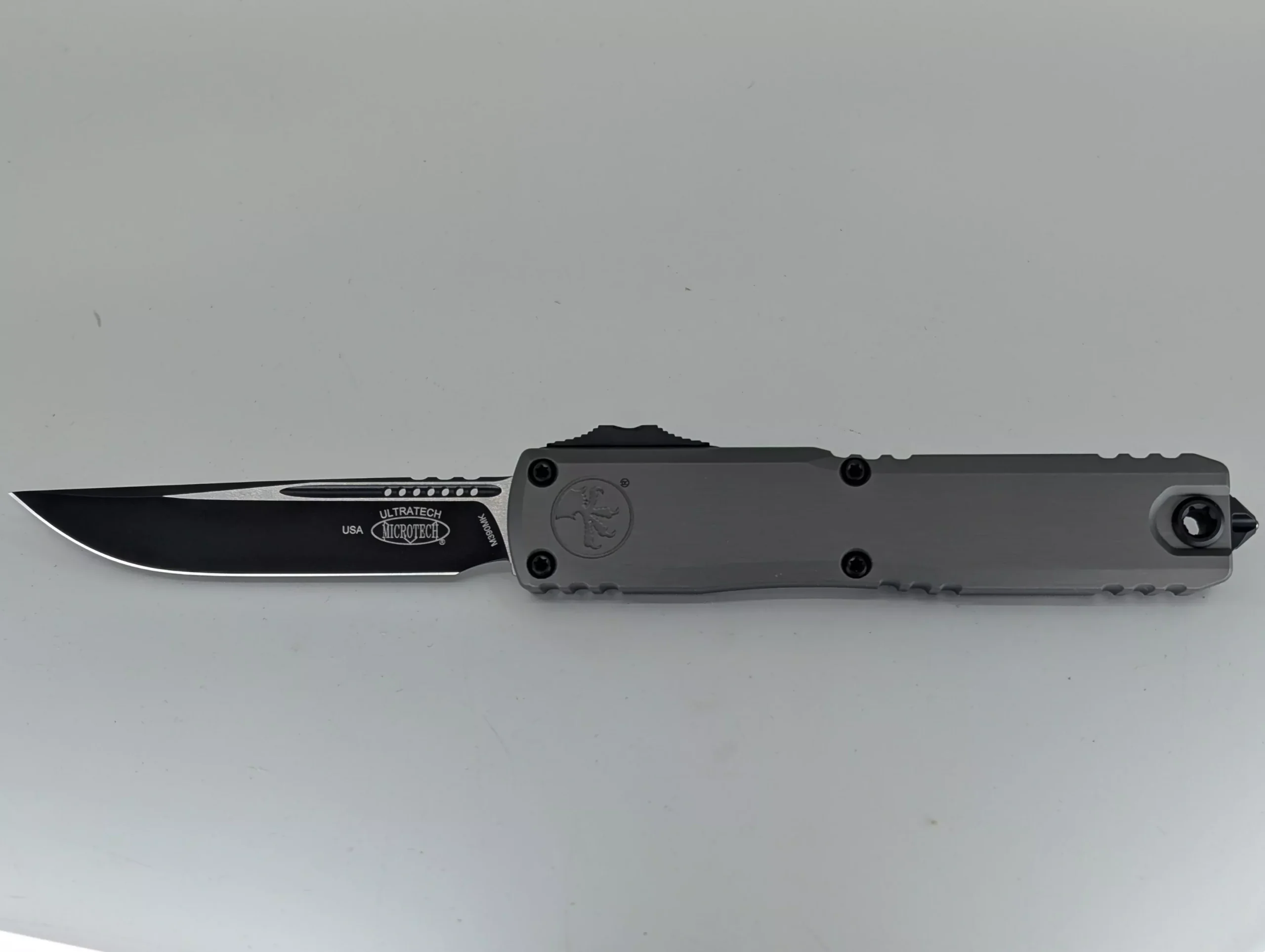 Microtech Ultratech ZBP S/E Natural Clear Black Blade Out the Front Knife
