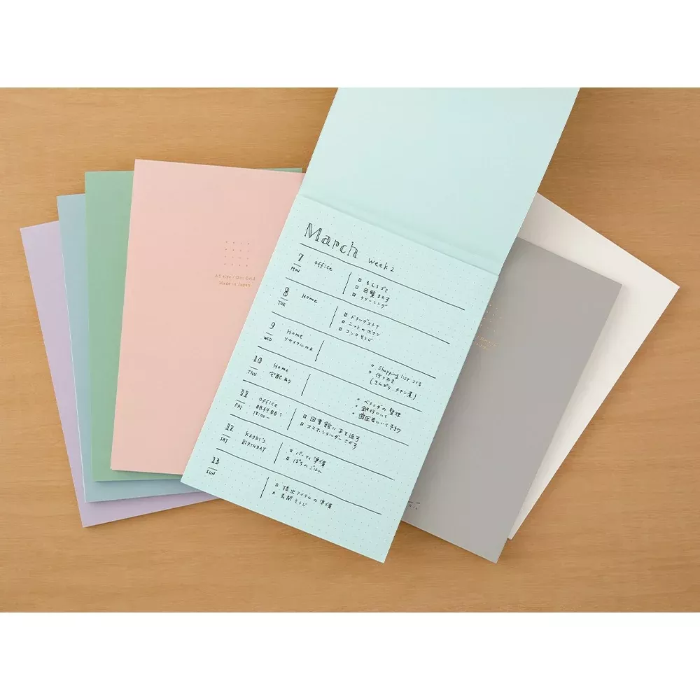 Midori A5 Dot Grid Soft Color Paper Pad