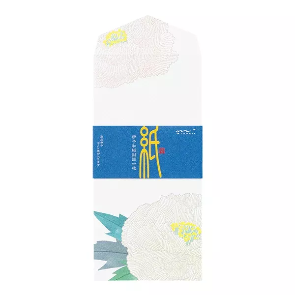 Midori Envelopes – Silk-printing Winter Peony