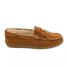 Minnetonka Men’s Pile Line Hardsole Moccasins