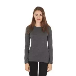 Minus33 Women's Ossipee Midweight Wool Crew - Charcoal Grey - 2X