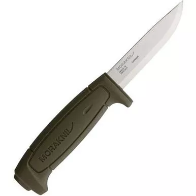 Morakniv Basic 511 Carbon Steel Fixed Blade Green Knife