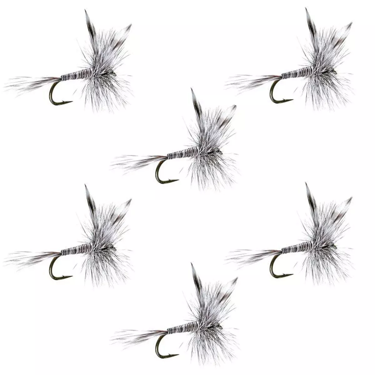 Mosquito Classic Trout Dry Fly Fishing Flies – Set of 6 Flies Size 12