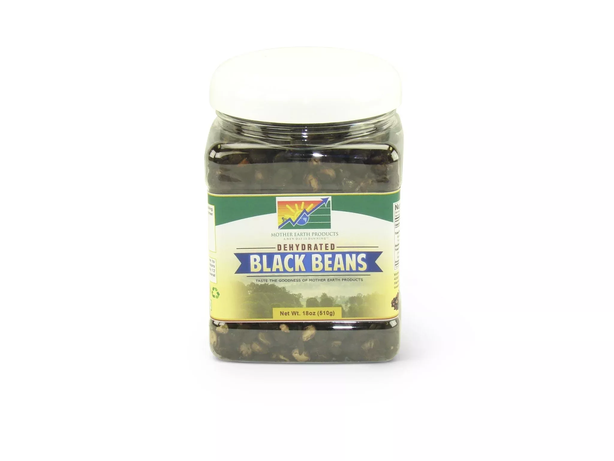 Mother Earth Products - Dehydrated Fast Cooking Black Beans - Quart Jar