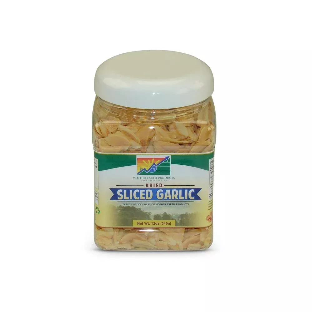 Mother Earth Products - Dried Sliced Garlic - Quart Jar