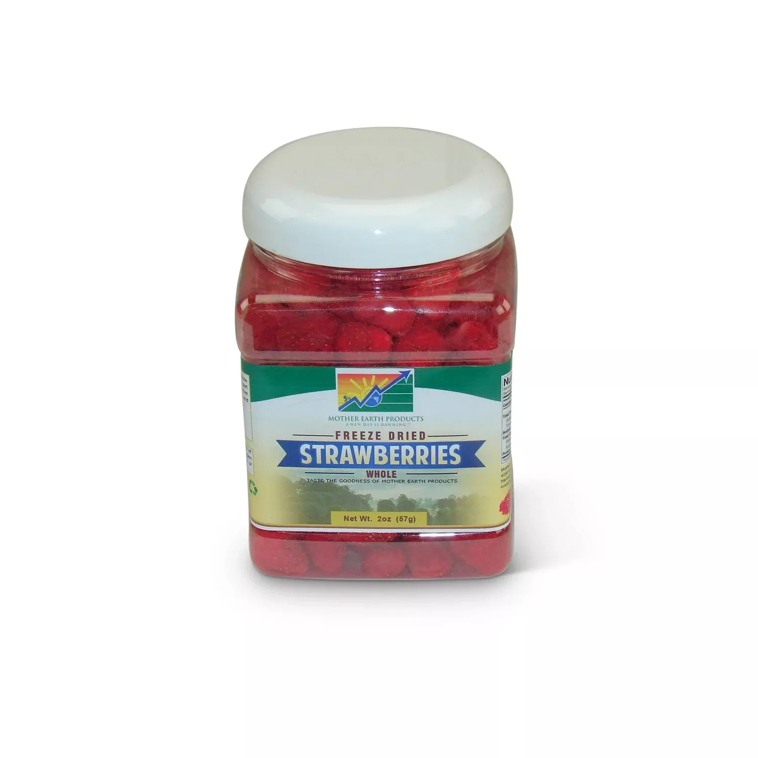 Mother Earth Products - Freeze-Dried Whole Strawberries - Quart Jar