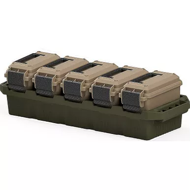 MTM AC5C 5-CAN AMMO CRATE MINI- DARK EARTH/ARMY GREEN