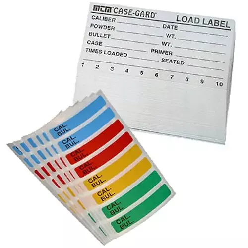 MTM Case-Gard Ammo Box Load Labels